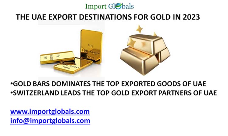 Overview of the Uae Export Destinations for Gold in 2023