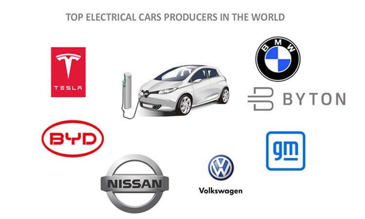 Top Electrical Car Producers in the World 2024